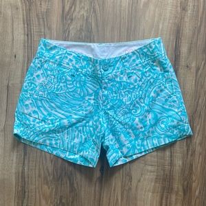 Lilly Pulitzer Callahan Short Shortly Blue Seacups